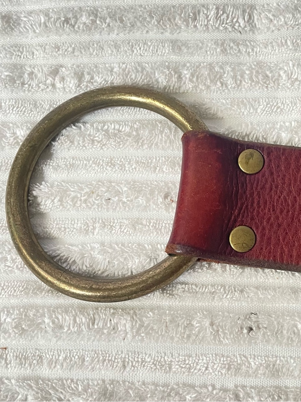 Vintage Genuine Leather Boho Ring Belt